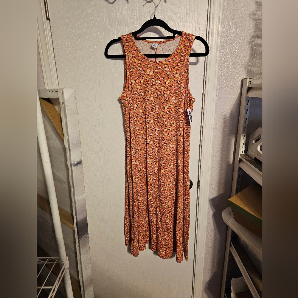 Old Navy Floral Print Midi Dress